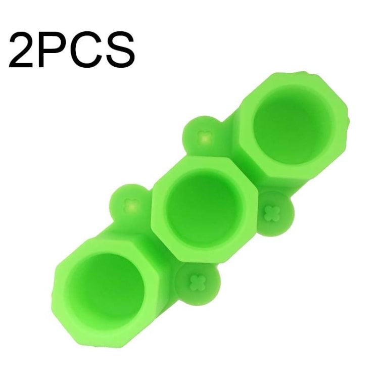 2個裝 3格矽膠鑽石冰格 多肉花盆模具 DIY 石膏模具，墨綠、藍色、綠色