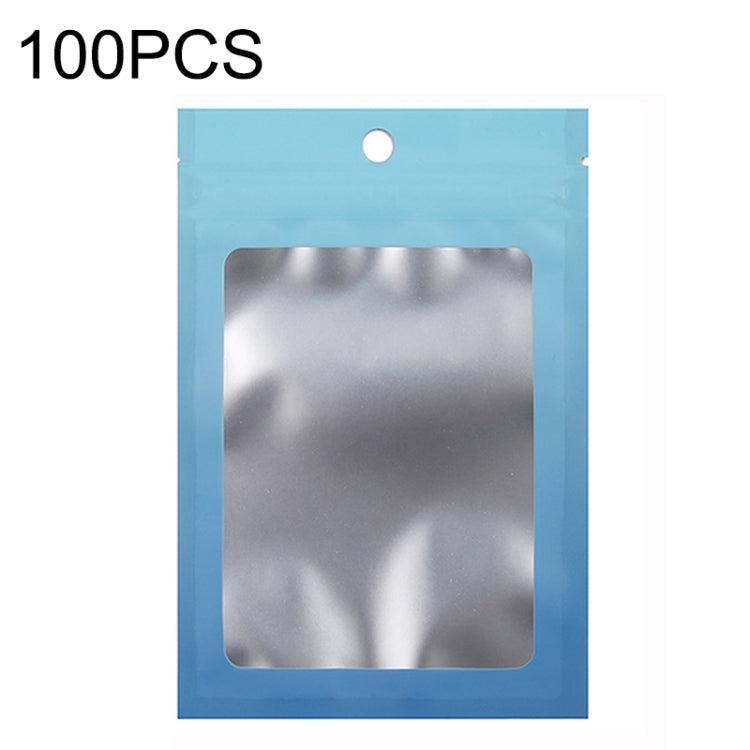 100PCS Aluminum Foil Ziplock Bag Jewelry Data Cable Sealed Packaging Bag, Size:, 7.5x10cm (Pink Gradually Purple), 7.5x10cm (Blue Gradually Pink), 7.5x10cm (Blue Gradient), 7.5x10cm (Yellow Gradient), 8.5x13cm (Pink Gradually Purple)