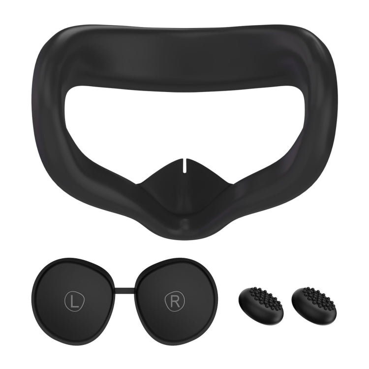 Meta Quest 2 VR 矽膠眼罩+鏡片保護套+搖桿帽，眼罩+鏡片保護套+搖桿帽（粉色）、眼罩+鏡片保護套+搖桿帽（黑色）、眼罩+鏡片保護套+搖桿帽（白色）