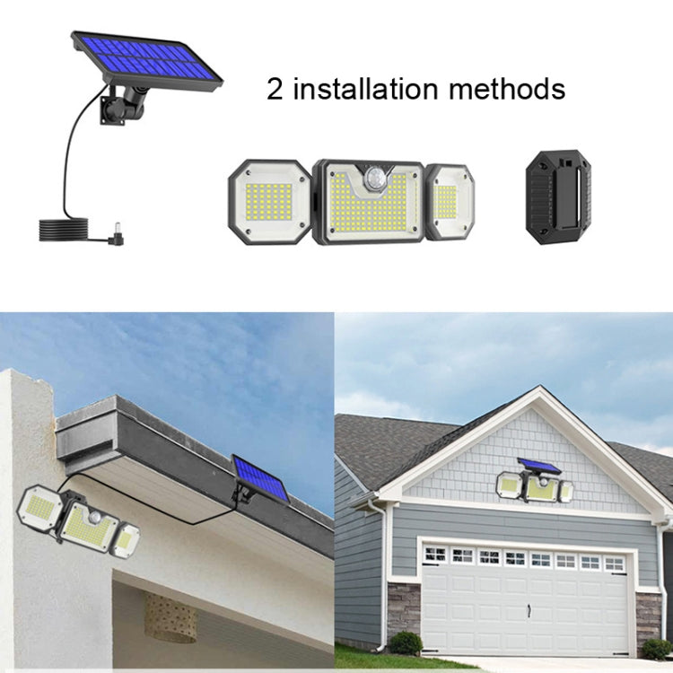 太陽能人體感應燈 LED 戶外防水花園燈，款式：分體 226 LED