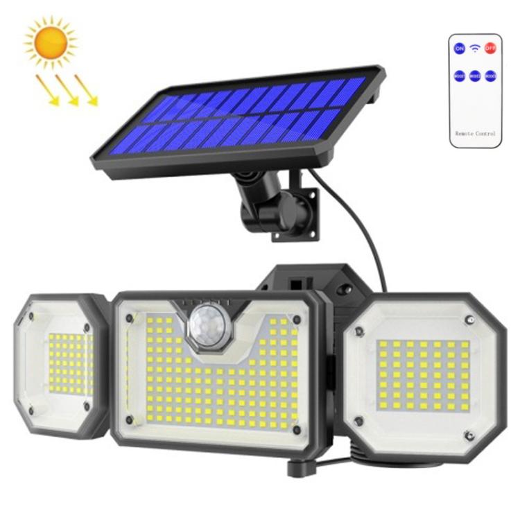 太陽能人體感應燈 LED 戶外防水花園燈，款式：分體 226 LED