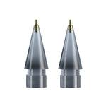 For Apple Pencil 1/2 2pcs Stylus Transparent Replacement Needle Nib, Spec:, Extended (Red), Extended (Blue), Extended (Green), Extended (Pink), Extended (Gray), Extended (Gold), Extended (Purple), Round (Red), Round (Blue), Round (Green), Round (Pink) ...
