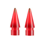 For Apple Pencil 1/2 2pcs Stylus Transparent Replacement Needle Nib, Spec:, Extended (Red), Extended (Blue), Extended (Green), Extended (Pink), Extended (Gray), Extended (Gold), Extended (Purple), Round (Red), Round (Blue), Round (Green), Round (Pink) ...