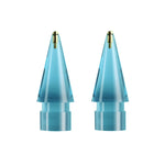 For Apple Pencil 1/2 2pcs Stylus Transparent Replacement Needle Nib, Spec:, Extended (Red), Extended (Blue), Extended (Green), Extended (Pink), Extended (Gray), Extended (Gold), Extended (Purple), Round (Red), Round (Blue), Round (Green), Round (Pink) ...