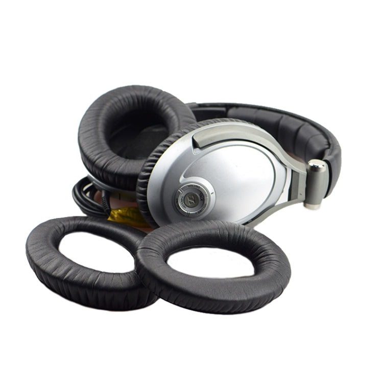 2個裝耳機海綿套盒 適用於 Sennheiser PXC450/PXC350/PC350，規格：蛋白質，黑色絨面，棕色絨面，霧面皮革，皺紋皮革
