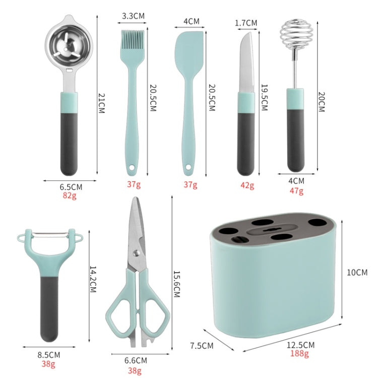 不鏽鋼削皮器廚房工具組 附收納架，5件組，6件組，8件組