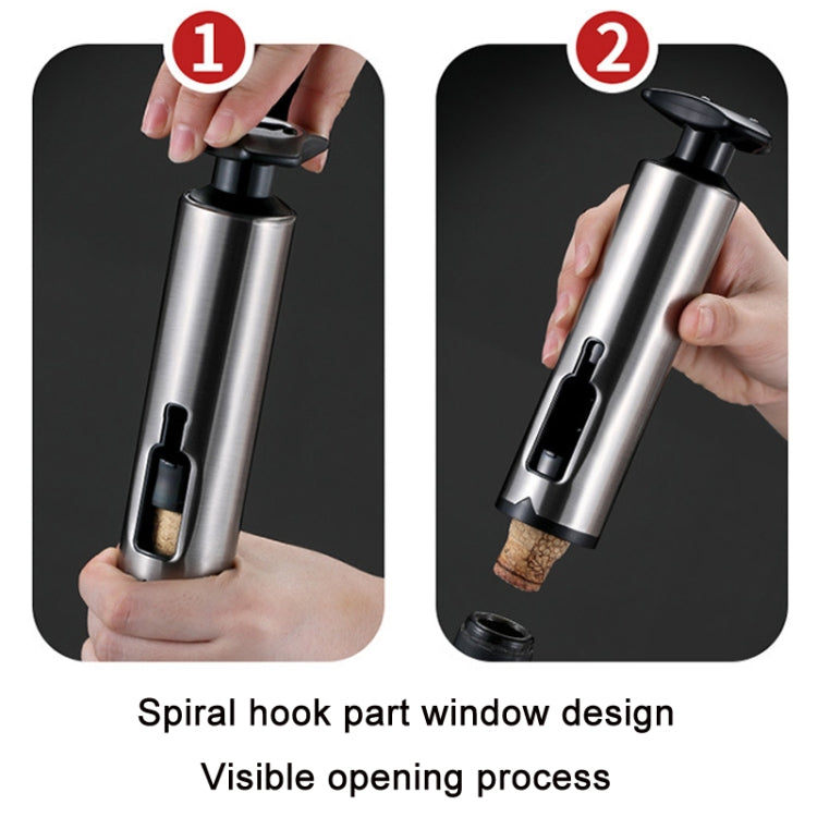 廚房不鏽鋼開瓶器家用工具，真色，黑色