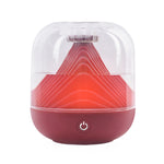 FX-039 USB 充電氛圍燈加濕器 山形迷你無線加濕器，綠色，白色，酒紅色