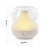 FX-039 USB 充電氛圍燈加濕器 山形迷你無線加濕器，綠色，白色，酒紅色