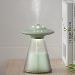 FX-041 USB 充電 UFO 造型夜燈加濕器，象牙白，海洋綠，淺藍色