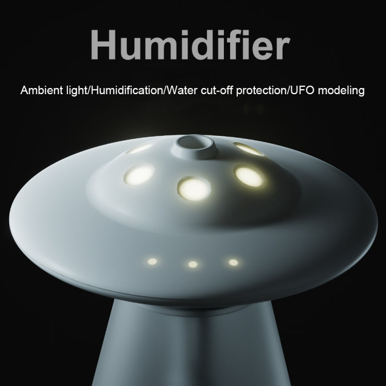 FX-041 USB 充電 UFO 造型夜燈加濕器，象牙白，海洋綠，淺藍色