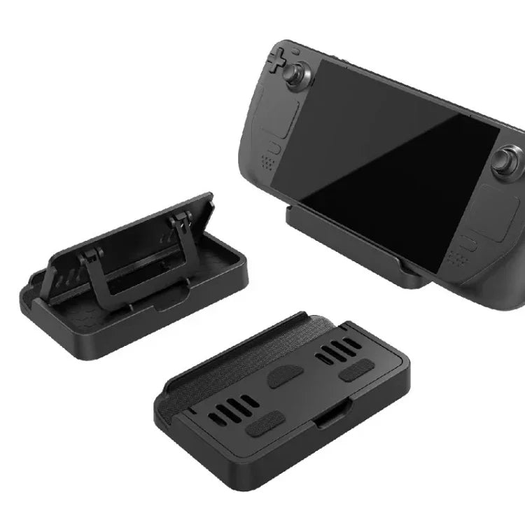 PGTECH 適用於 Steam Deck 可調式折疊主機支架 + 觸控板貼紙組，PGTECH 主機支架 + 觸控板貼紙