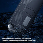 JYS 適用於 Steam Deck 手持 TPU 保護殼 + 觸控板按鈕貼紙，TPU 保護殼 + 觸控板按鈕貼紙
