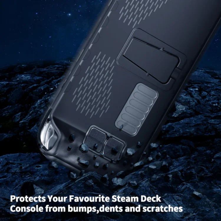 JYS 適用於 Steam Deck 手持 TPU 保護殼 + 觸控板按鈕貼紙，TPU 保護殼 + 觸控板按鈕貼紙