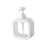 透明手部消毒劑分裝瓶塑膠按壓式乳液瓶，300ml，500ml