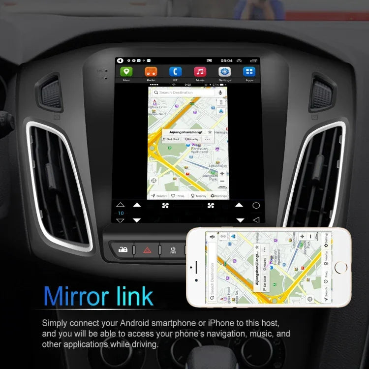 適用於福特Focus 9.7吋安卓WiFi車載一體機，款式：標準，標準+4燈攝像頭，標準+12燈攝像頭