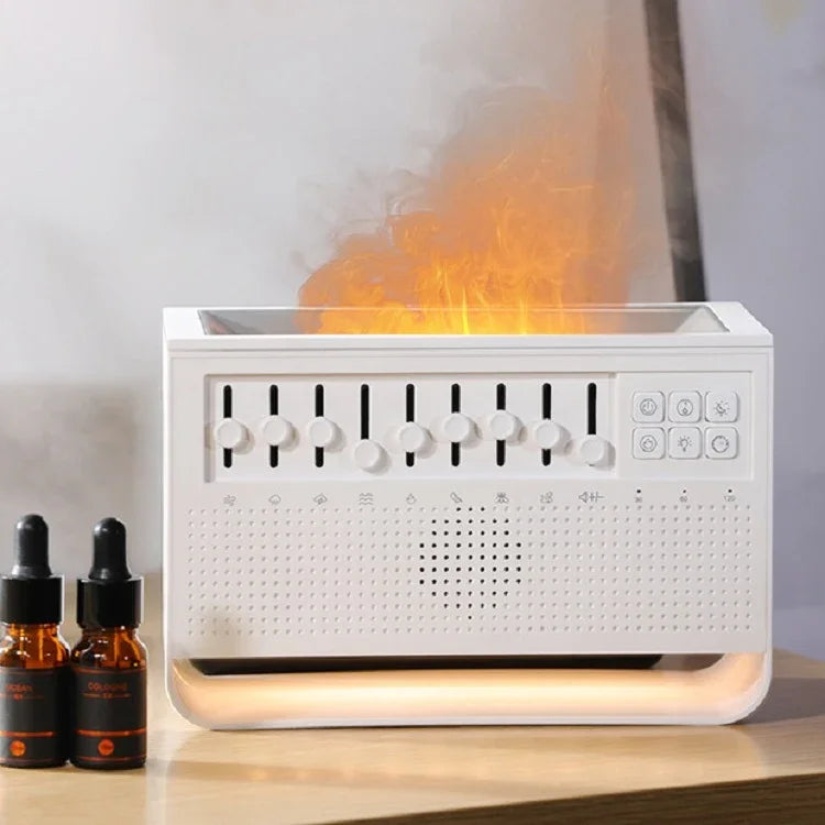 白噪音睡眠儀模擬火焰超聲波加濕器，白噪音