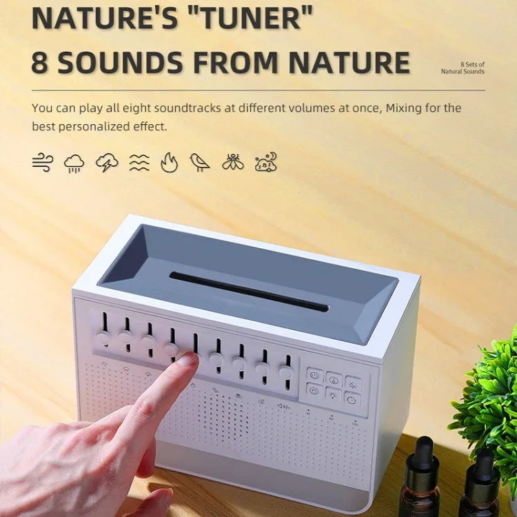 白噪音睡眠儀模擬火焰超聲波加濕器，白噪音