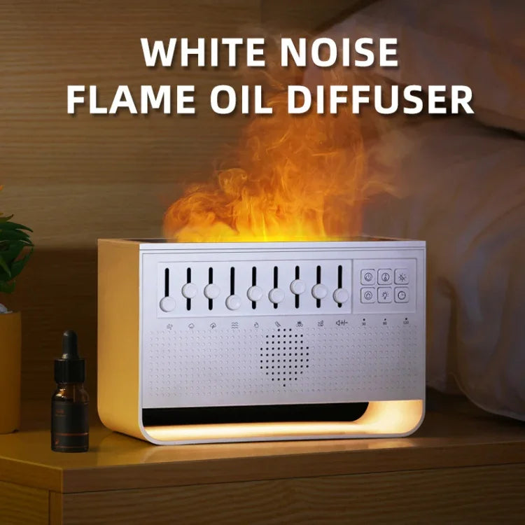 白噪音睡眠儀模擬火焰超聲波加濕器，白噪音