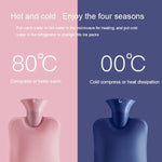大型防爆注水PVC暖水袋，規格：1000ml（皮粉色）、1000ml（橙色）、1000ml（淺灰色）、1000ml（深灰色）、1000ml（海軍藍）、1000ml（天空藍）、2000ml（皮粉色）、2000ml（橙色）、2000ml（淺灰色）