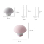 8個無痕一鍵解鎖蘑菇形被子固定器，粉色+布針，藍色+布針