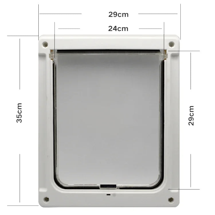 GM-01 寵物門 寵物用品 ABS 狗貓門孔, GM-01 白色