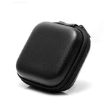 Retro Leather USB Data Cable Storage Bag Earphone Headset Case Pouch Box, Black, Brown, Gray