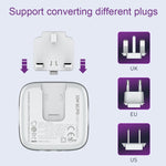 LDNIO A3513Q 32W QC3.0 3 USB 埠手機轉接器，歐規插頭附 Micro USB 線，歐規插頭附 8 Pin 線，歐規插頭附 Type-C 線，歐規插頭附 Type C 轉 8 Pin 線，英規插頭附 Micro USB 線，英規插頭附 8 Pin 線，英規插頭附 Type-C 線