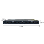 FJGEAR SM4K108 8 埠 HDMI 分配器 4K 高清音視頻分配器 EU 插頭，SM4K108