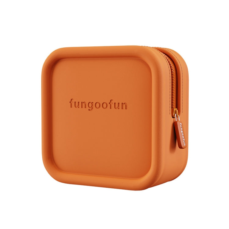 Fungoofun 糖果色 EVA 旅行數位收納包 化妝包，方形粉色、方形橘色、方形黃色、磚形粉色、磚形橘色、磚形黃色