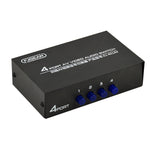 FJGEAR FJ-401AV 蓮花頭介面四路 AV 音視頻切換器，FJ-401AV