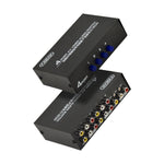 FJGEAR FJ-401AV 蓮花頭介面四路 AV 音視頻切換器，FJ-401AV