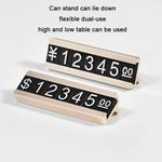 金屬數字穀物價格顯示微型立板，雙層，單層