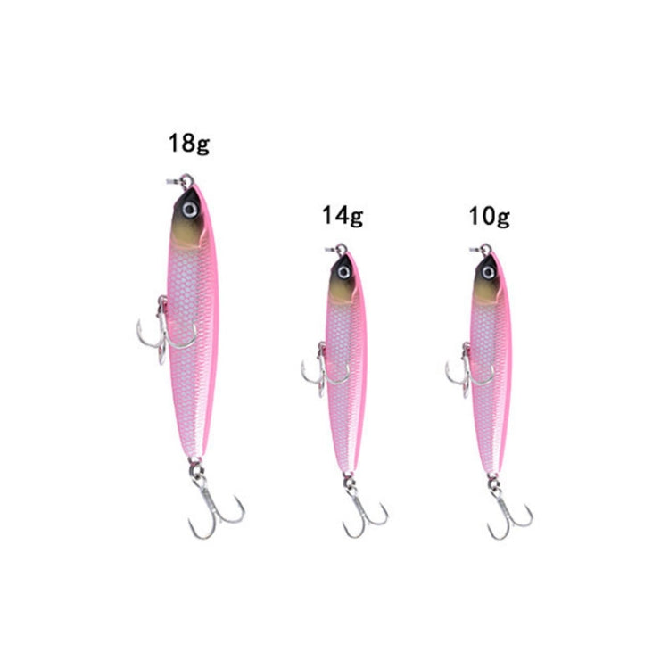 2個CH79硬餌長投沉筆假餌，規格：8cm 10g、8cm 14g、10.4cm 18g