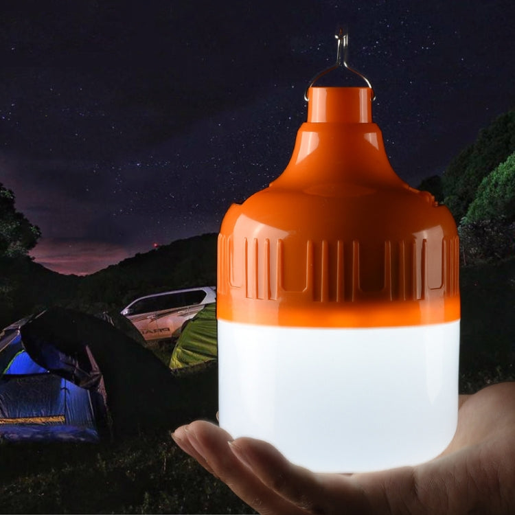 AB26 USB 充電 LED 燈泡 夜市攤位燈 戶外露營吊燈，功率：30W（白光）、60W（白光）、80W（白光）、100W（白光）、200W（白光）、300W（白光）、80W（橙光）、100W（橙光）、200W（橙光）、300W（橙光）