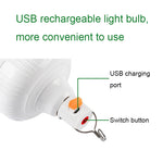 AB26 USB 充電 LED 燈泡 夜市攤位燈 戶外露營吊燈，功率：30W（白光）、60W（白光）、80W（白光）、100W（白光）、200W（白光）、300W（白光）、80W（橙光）、100W（橙光）、200W（橙光）、300W（橙光）