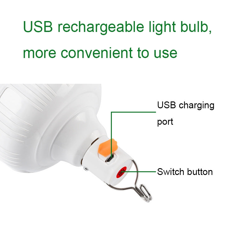 AB26 USB 充電 LED 燈泡 夜市攤位燈 戶外露營吊燈，功率：30W（白光）、60W（白光）、80W（白光）、100W（白光）、200W（白光）、300W（白光）、80W（橙光）、100W（橙光）、200W（橙光）、300W（橙光）