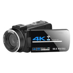 5600PX 可變焦 4K 數位攝影機 黑色，附補光燈＋廣角鏡頭，附遮光罩＋麥克風＋廣角鏡頭，附穩定器套件