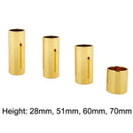 2個不鏽鋼吉他滑管民謠滑塊，28mm（銀色）、51mm（銀色）、60mm（銀色）、70mm（銀色）、28mm（金色）、51mm（金色）、60mm（金色）、70mm（金色）、28mm（黑色）、51mm（黑色）、60mm（黑色）、70mm（黑色）