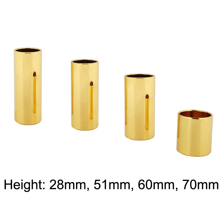 2個不鏽鋼吉他滑管民謠滑塊，28mm（銀色）、51mm（銀色）、60mm（銀色）、70mm（銀色）、28mm（金色）、51mm（金色）、60mm（金色）、70mm（金色）、28mm（黑色）、51mm（黑色）、60mm（黑色）、70mm（黑色）