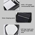 X-A18 59 LED 太陽能火焰人體感應燈 花園燈