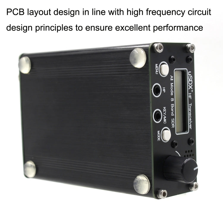 Usdr Usdx + V2 Plus 8 波段 SDR 全模式 HF SSB QRP 高頻收發器，規格：歐規插頭，歐規插頭，美規插頭