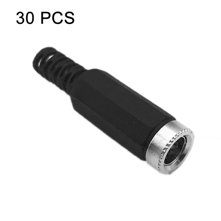 30 個組裝焊接線 DC 母頭，DC 2.1毫米，DC 2.5毫米