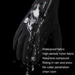A045騎行手套觸屏防風防水運動保暖手套，M，L，XL