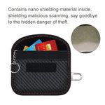 碳纖維 RFID 卡片盒 防輻射車鑰匙訊號屏蔽袋，10.5 x 6.5cm，11.5 x 7.5cm