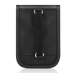 雙扣車鑰匙訊號屏蔽袋 防磁 RFID 卡片盒，雙扣