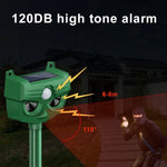 RC-543 Outdoor Solar Dog Repellent Infrared Ultrasonic Animal Bird Repellers, RC-543