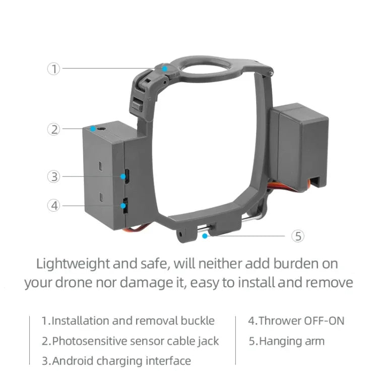 適用於 DJI Mavic 2 Pro & Zoom 空投系統無人機投擲器，適用於 DJI Mavic 2 Pro & Zoom