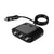 3 in 1 120W Car Cigarette Lighter Independent Switch Dual USB Charger, ZNB03S