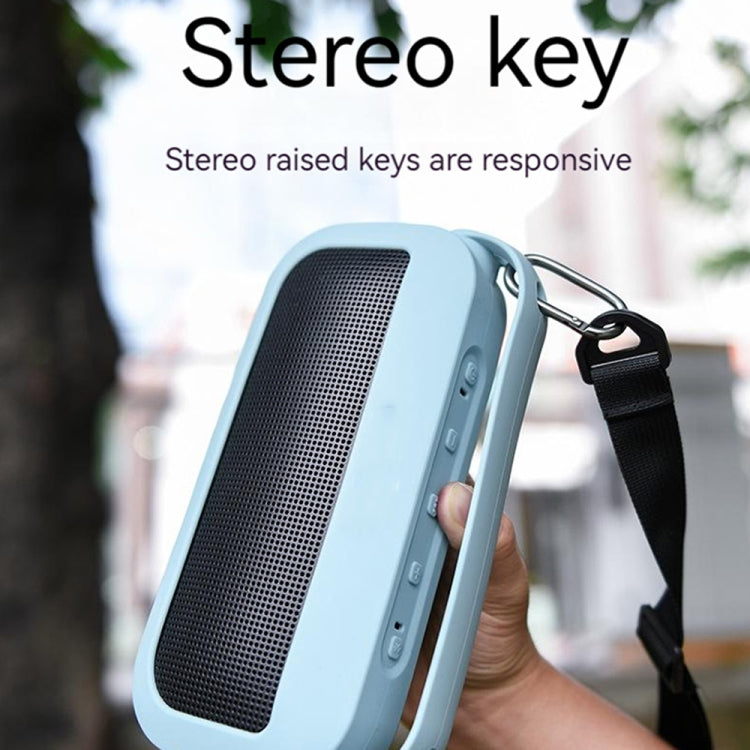 適用於 Bose SoundLink Flex 藍牙喇叭矽膠保護套 附肩帶，款式 1 黑色，款式 1 藍色